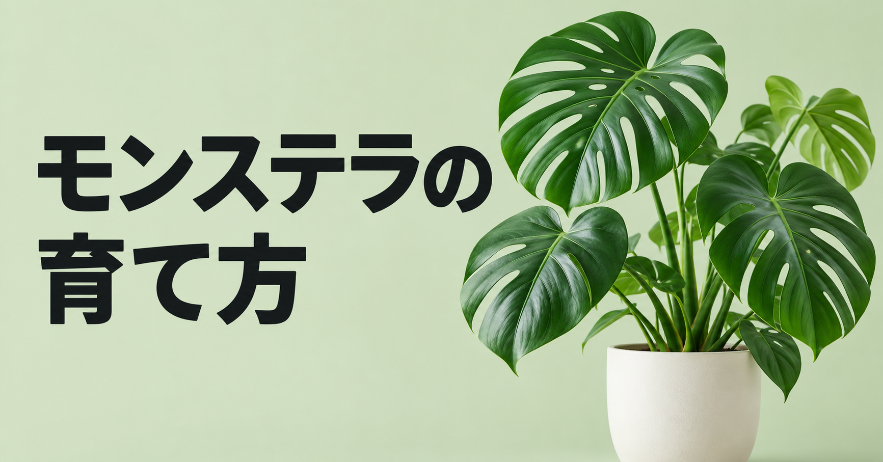 モンステラの育て方｜水やり・置き場所から植え替え・剪定まで詳しく解説