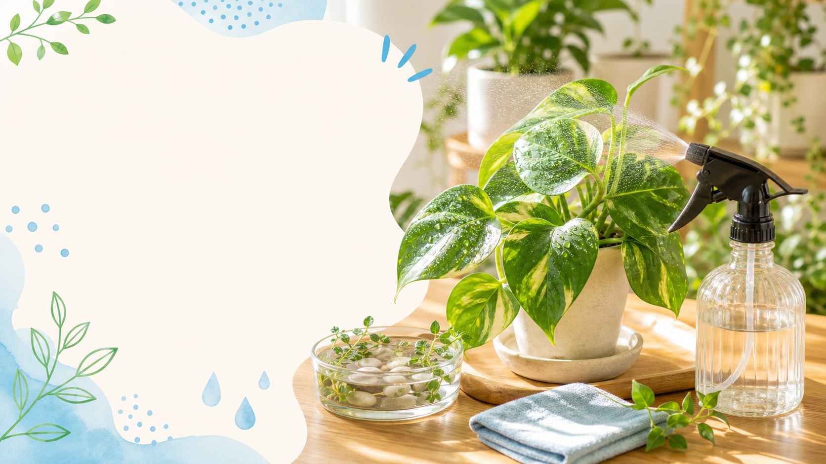 ヒポエステスの育て方|水切れしやすい葉をきれいに保つ管理