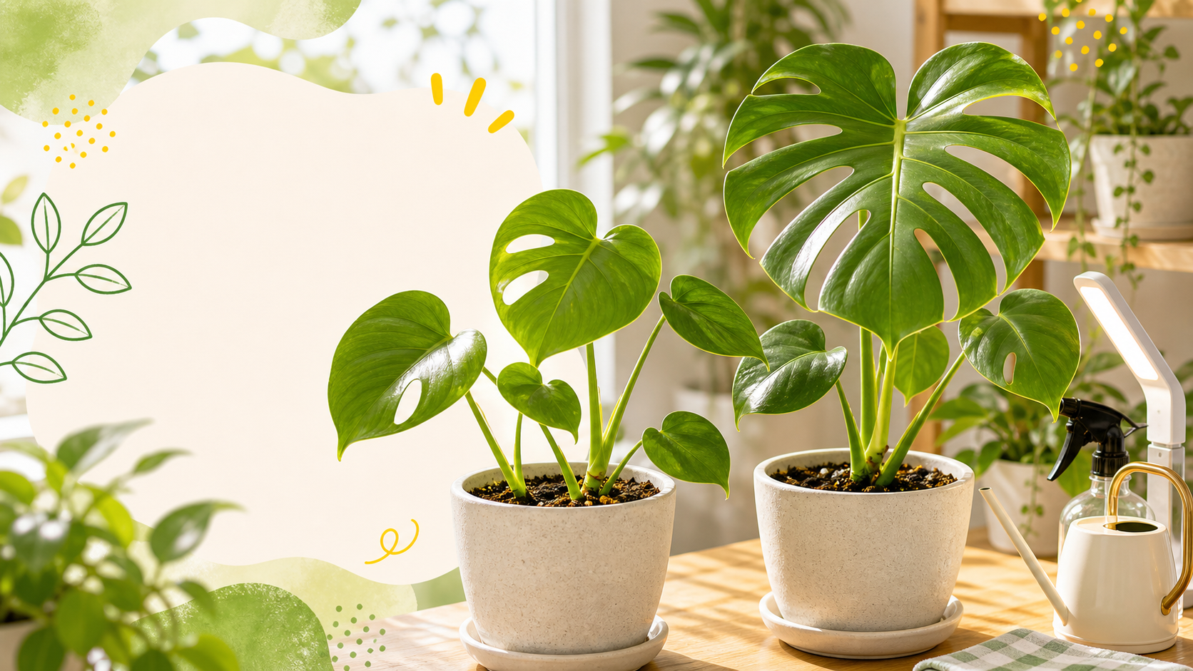 観葉植物の支柱の立て方|モンステラやポトスを倒さず整えるコツ
