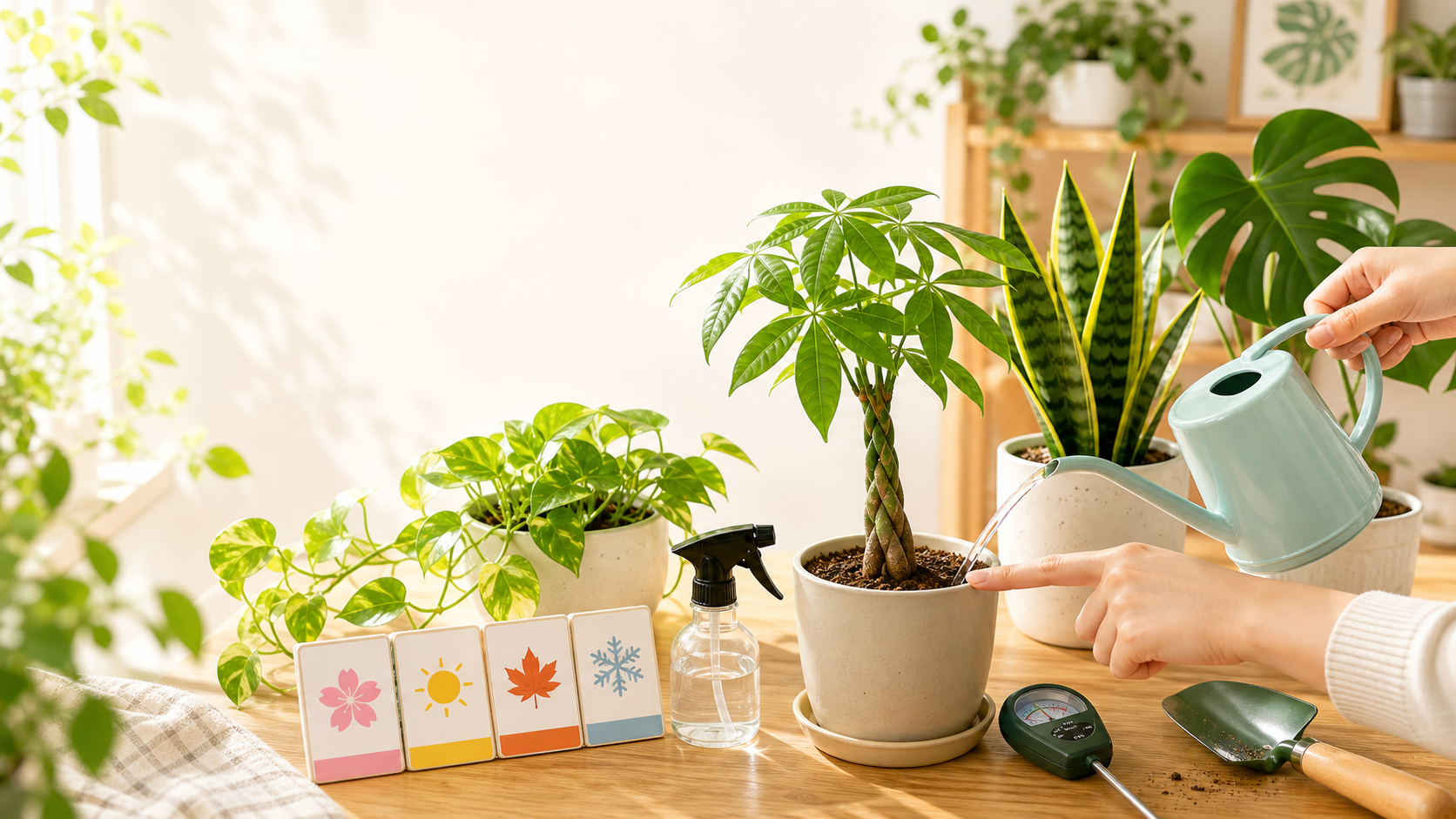 観葉植物に雨水を使ってもいい？水やりに使う時の注意点と管理