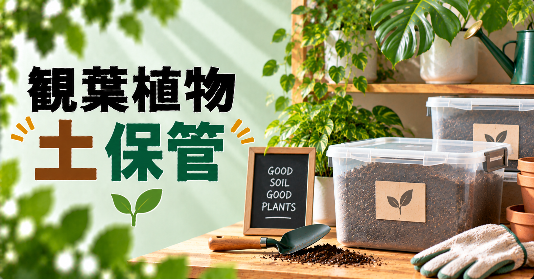 観葉植物の土の保管方法｜余った培養土を虫・カビ・劣化から守るコツ