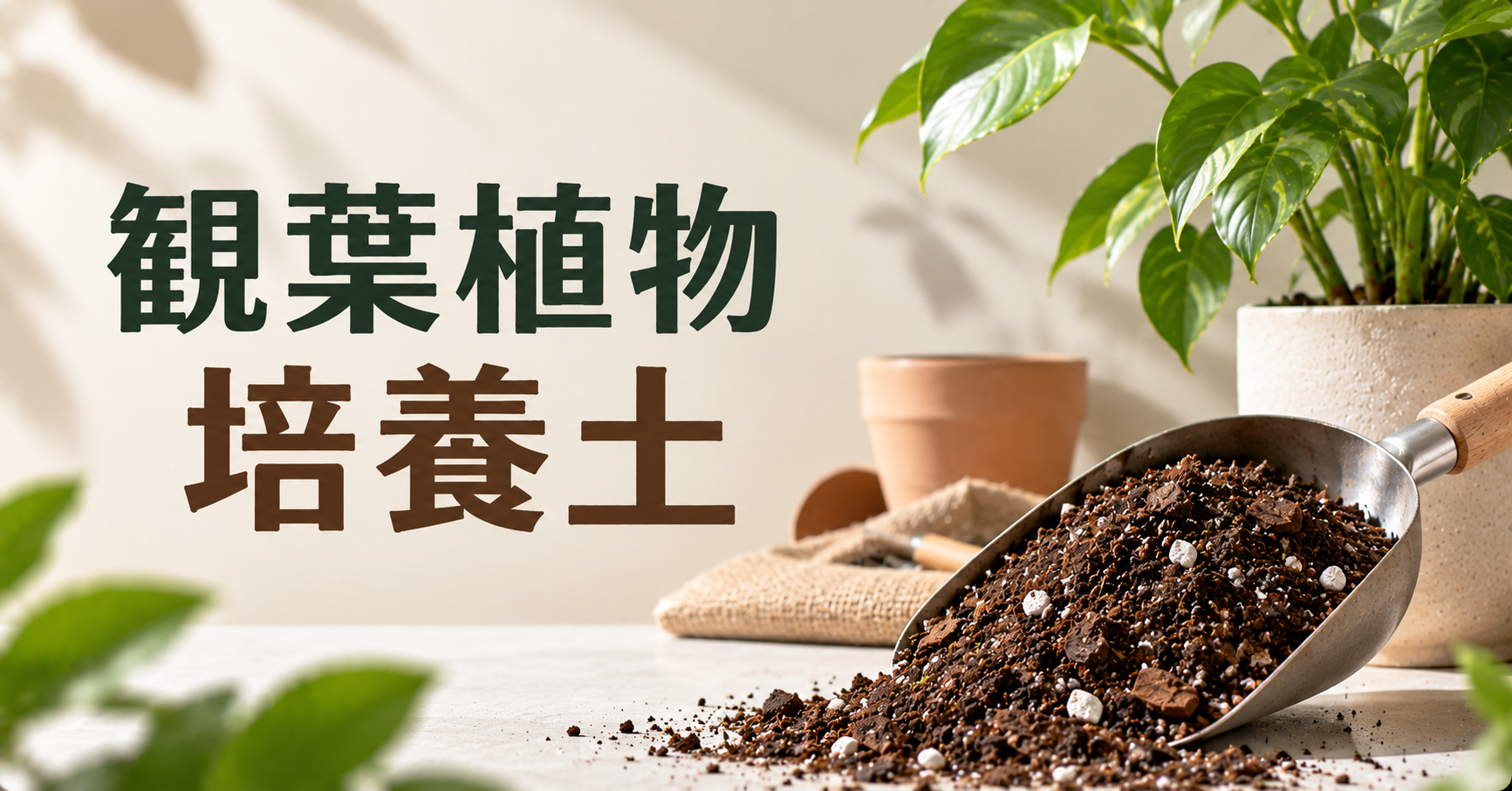 観葉植物の培養土とは?選び方・使い方・配合・植え替えまで徹底解説