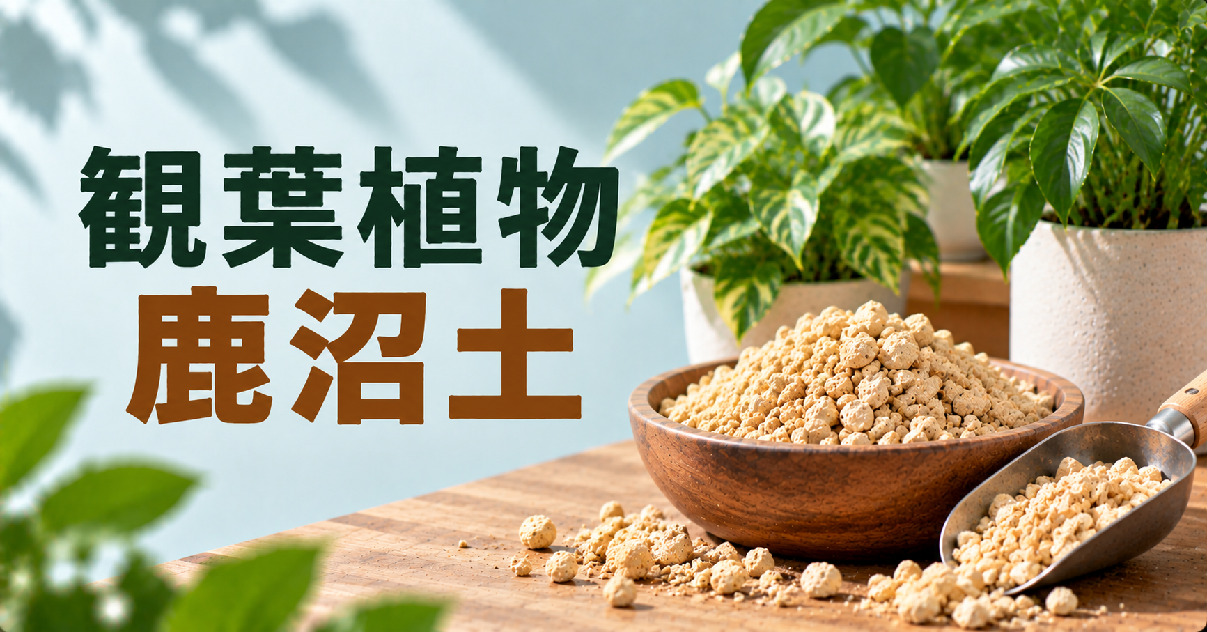 観葉植物に鹿沼土を使う方法｜特徴・赤玉土との違い・おすすめの配合を解説