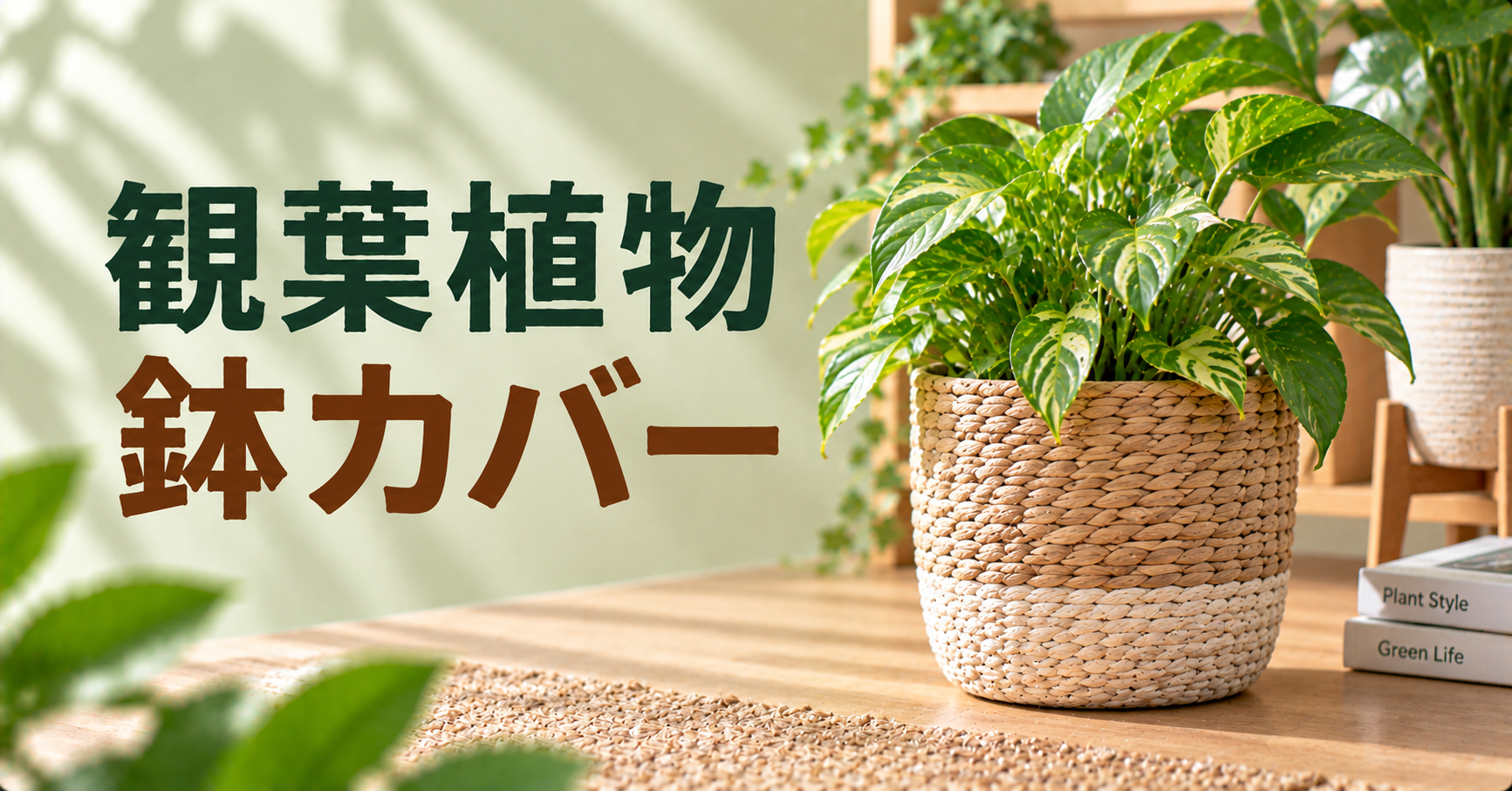観葉植物の鉢カバーの選び方|サイズ・素材・水やりの注意点を解説