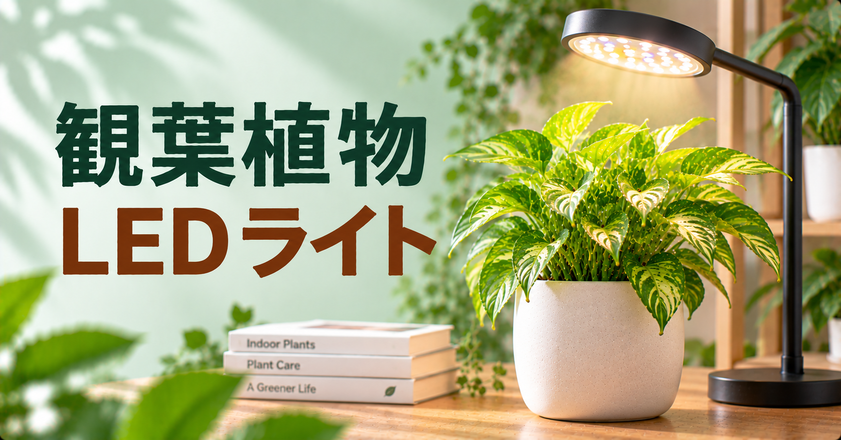 観葉植物用LEDライトの選び方｜距離・照射時間と失敗しない使い方