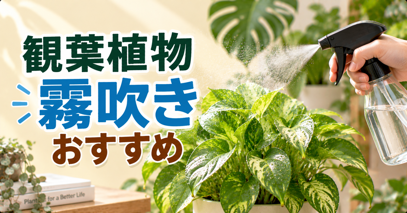観葉植物におすすめの霧吹きの選び方｜種類・使い方と葉水のコツ