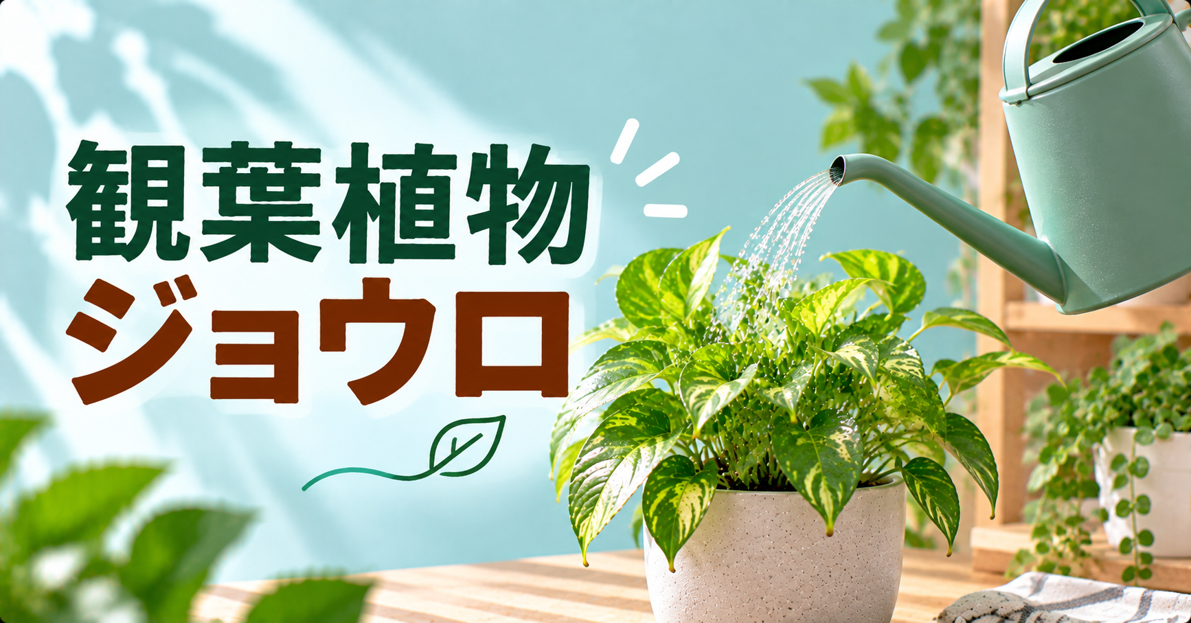 観葉植物用ジョウロの選び方｜室内で使いやすい種類と水やりのコツ