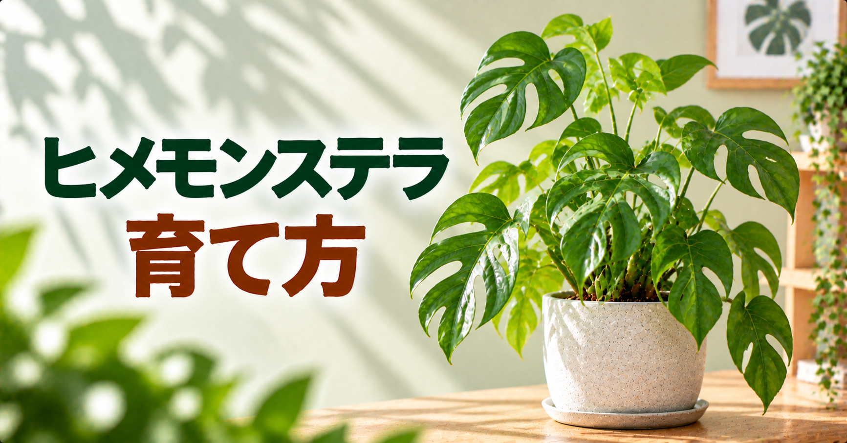 ヒメモンステラの育て方完全ガイド｜水やり・置き場所・支柱・剪定と葉のトラブル対策