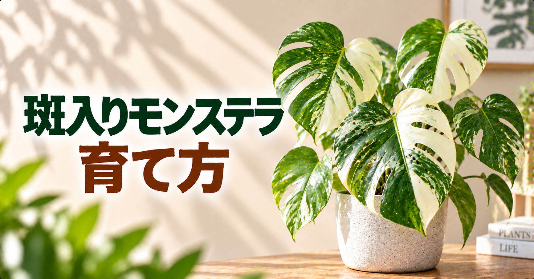斑入りモンステラの育て方｜白い葉を美しく保つ水やり・置き場所・管理方法