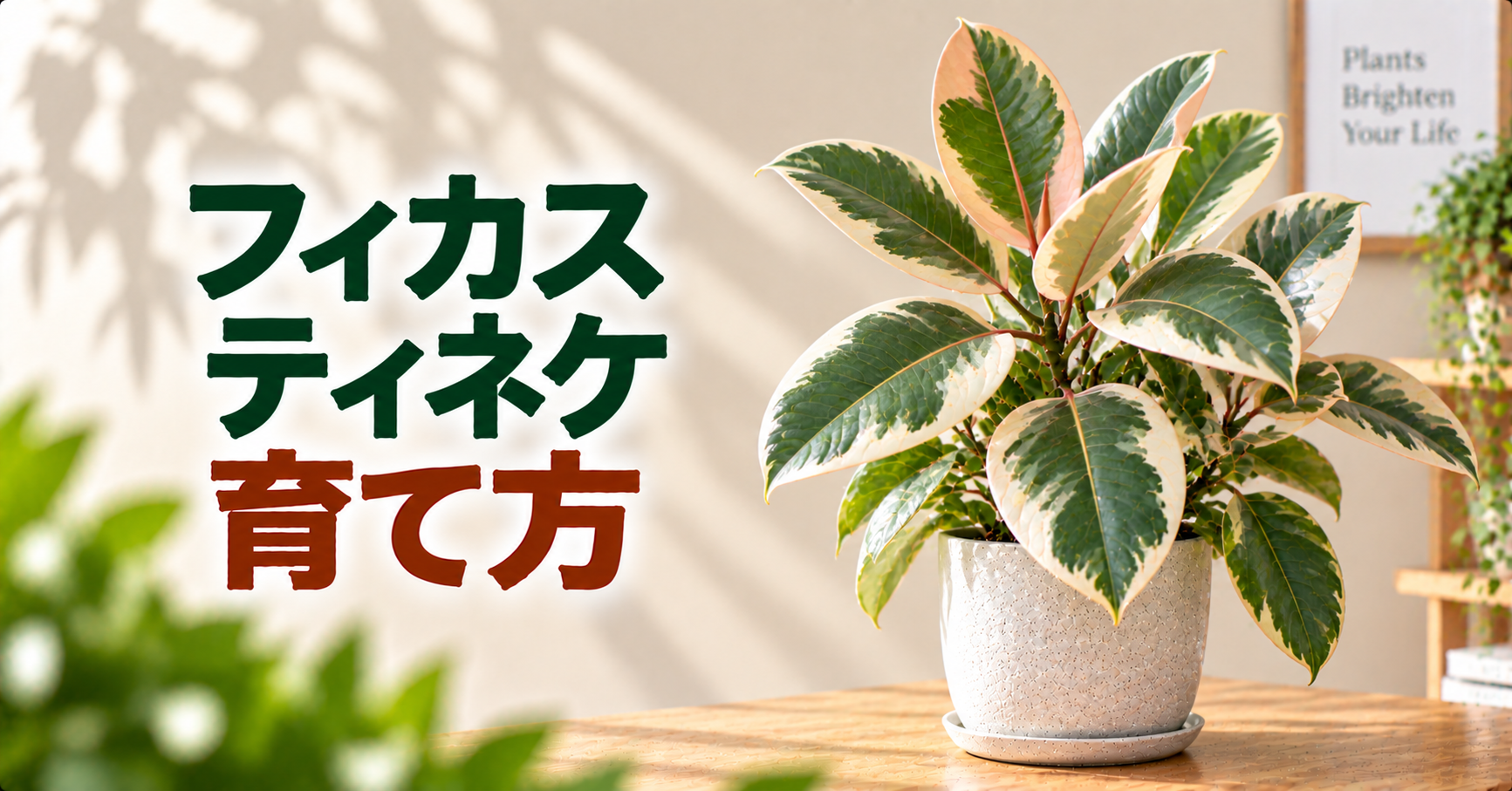 フィカス・ティネケの育て方完全ガイド｜水やり・置き場所・剪定と美しい斑を保つコツ