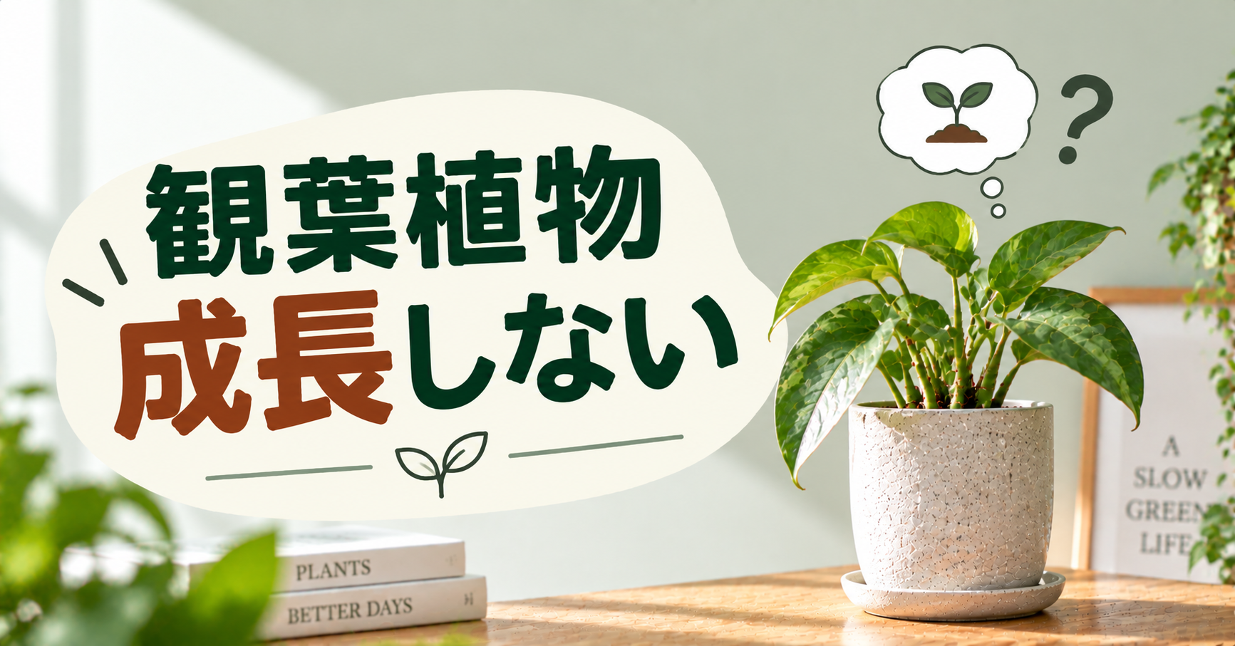 観葉植物が成長しない原因は？育たないときのチェックポイントと対処法