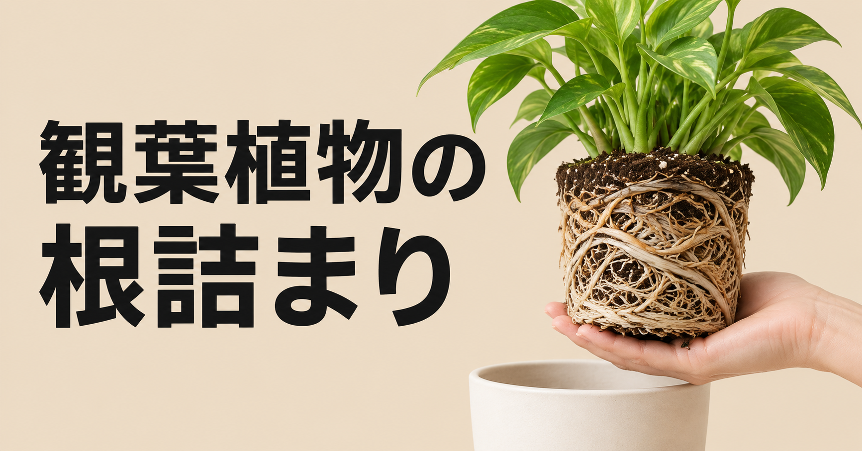 観葉植物の根詰まりを解消する方法｜症状の見分け方と植え替え手順